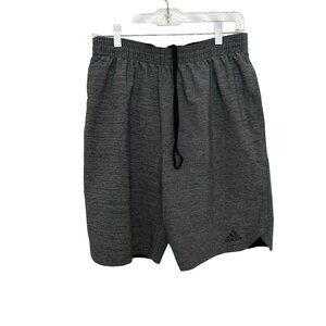 Adidas Mens Size L Large Drawstring Waist Gray Athletic Board Shorts Vented